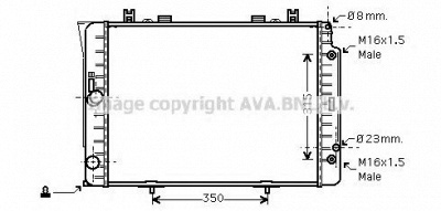 AVA QUALITY COOLING msa2151 -  Радиатор, охлаждение двигателя